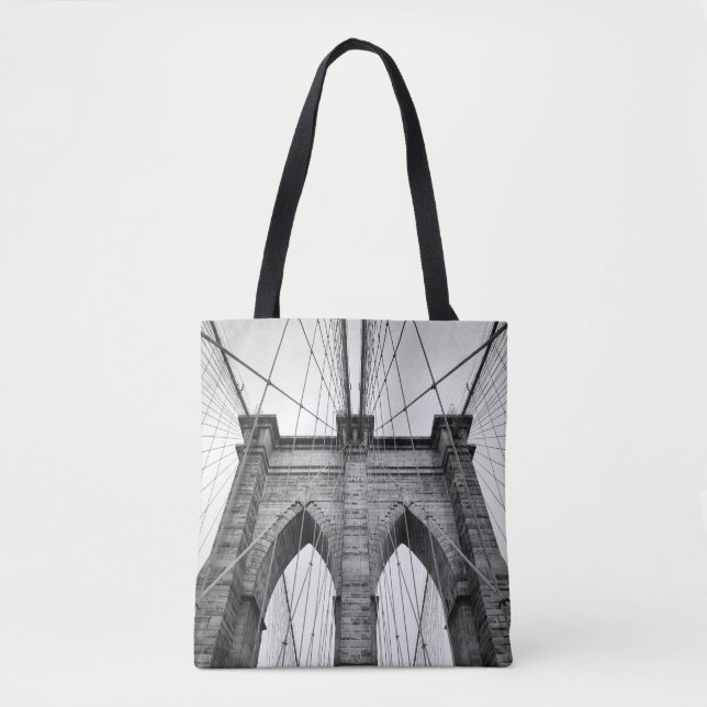 Brooklyn Bridge Closeup Architekturdetails Tasche (Vorderseite)