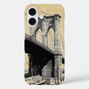 Brooklyn Bridge Ferry Boats Sepia title_seo2