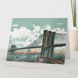 Brooklyn Bridge Grußkarte Karte