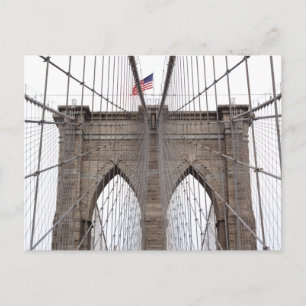 Brooklyn Bridge in New York City Postkarte