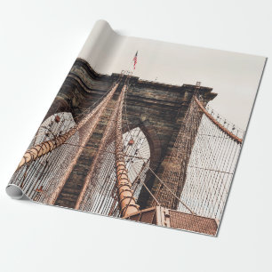 Brooklyn Bridge in New Yorkabstract, Amerika, Amer Geschenkpapier