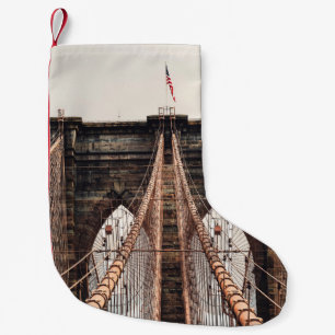 Brooklyn Bridge in New Yorkabstract, Amerika, Amer Kleiner Weihnachtsstrumpf