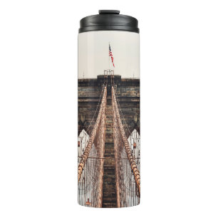 Brooklyn Bridge in New Yorkabstrakt, amerika, amer Thermosbecher