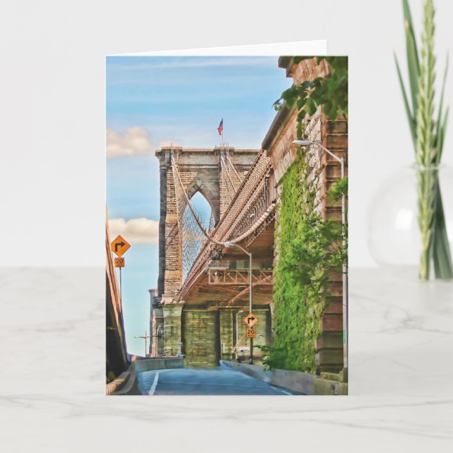 Brooklyn Bridge Karte (Vorderseite)