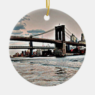 Brooklyn Bridge Keramik Ornament