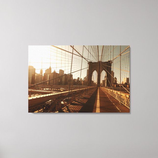 Brooklyn Bridge. Leinwanddruck (Vorderseite)