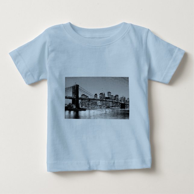 Brooklyn Bridge New York Baby T-shirt (Vorderseite)