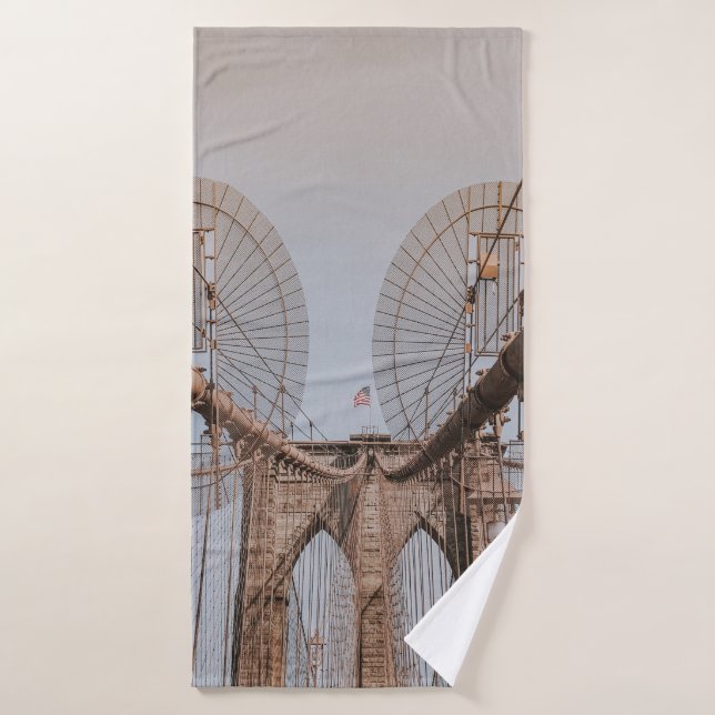 BROOKLYN BRIDGE NEW YORK BADEHANDTUCH (Badehandtuch)