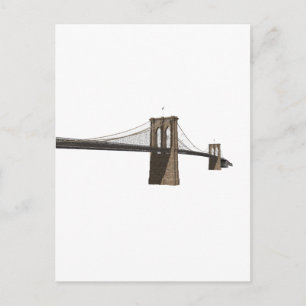Brooklyn Bridge: New York City: 3D-Modell: Postkarte