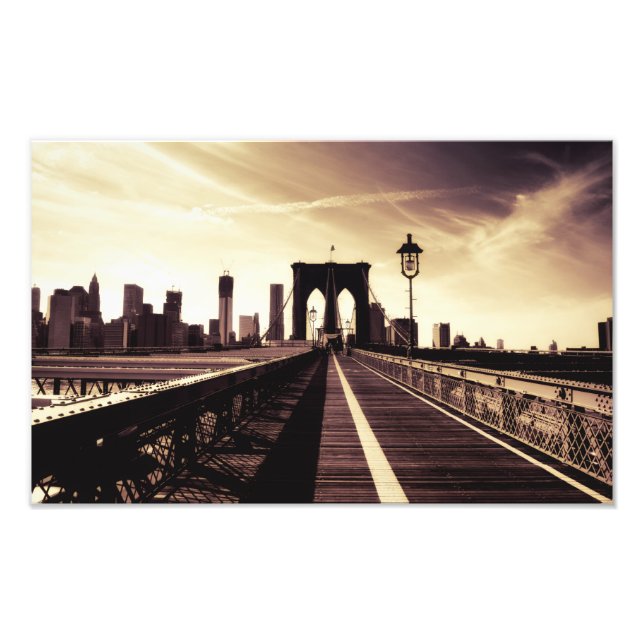 Brooklyn Bridge - New York City Fotodruck (Vorne)