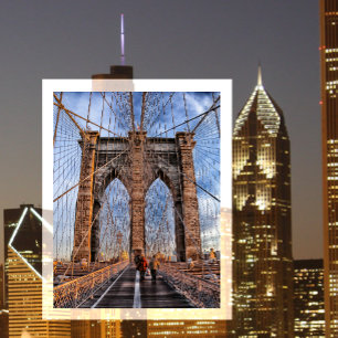 Brooklyn Bridge, New York City Postkarte