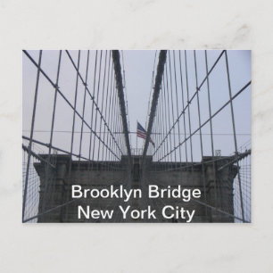Brooklyn Bridge, New York City Postkarte