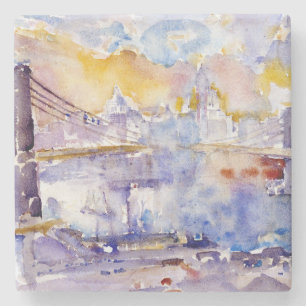 Brooklyn Bridge (New York City) (von John Marin) Steinuntersetzer