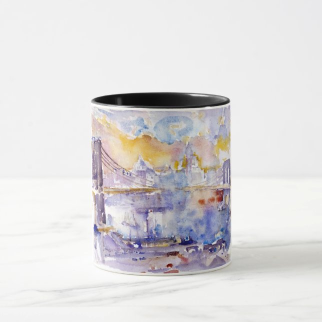Brooklyn Bridge (New York City) (von John Marin) Tasse (Zentrum)