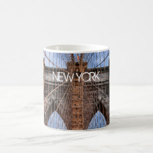 Brooklyn Bridge, New York City Zwei-Tone-Kaffee-Ta Kaffeetasse