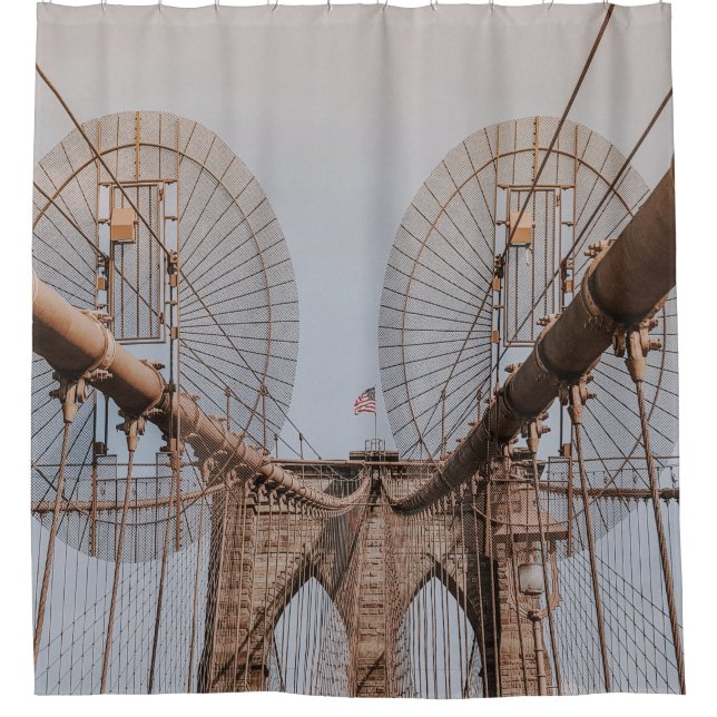 BROOKLYN BRIDGE NEW YORK DUSCHVORHANG (Vorderseite)