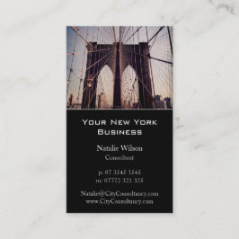 Brooklyn Bridge, New York Foto - Visitenkarte