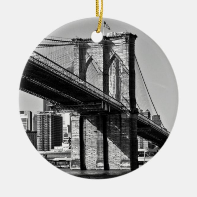 Brooklyn Bridge New York Keramikornament (Vorne)