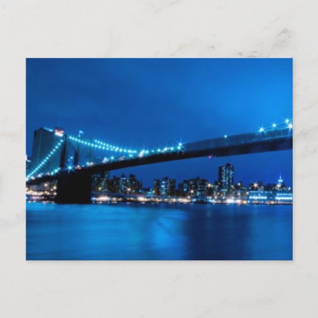 Brooklyn Bridge, New York Postkarte (Vorderseite)
