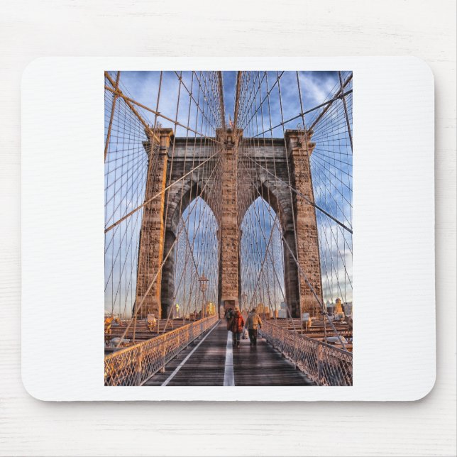 Brooklyn Bridge New York USA Mousepad (Vorne)