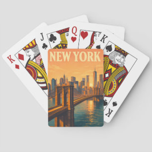 Brooklyn Bridge NYC Reise New York Karten Spielkarten