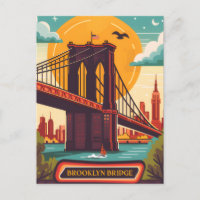 Brooklyn Bridge NYC Vintage Reise