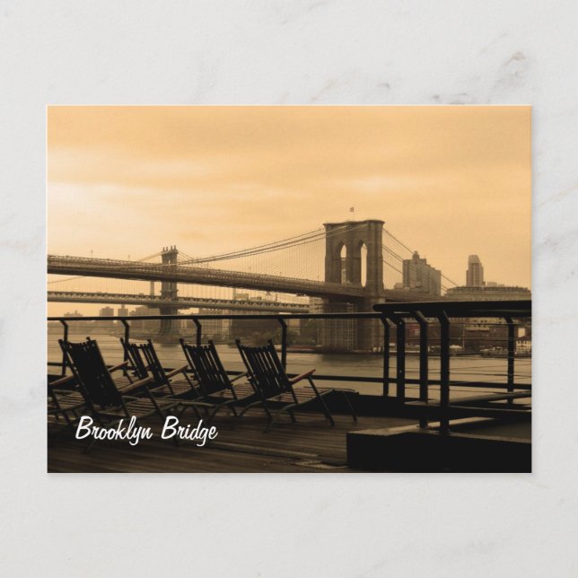 Brooklyn Bridge (passen Sie es an!) Postkarte (Vorderseite)