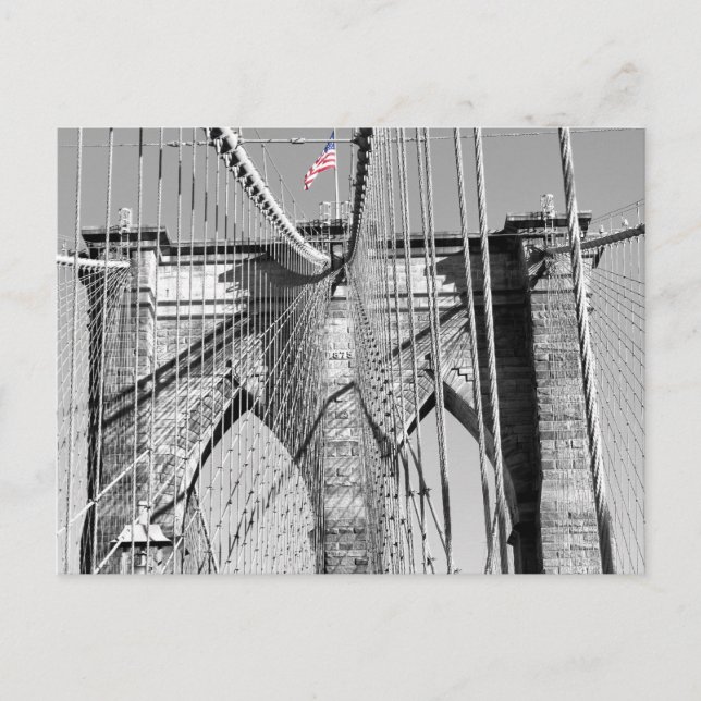 Brooklyn Bridge Postcard Postkarte (Vorderseite)