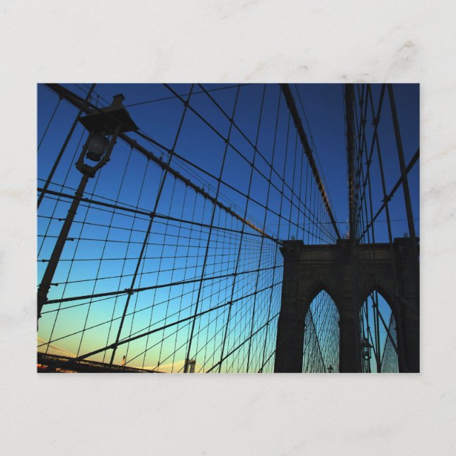 Brooklyn Bridge Postcard Postkarte (Vorderseite)