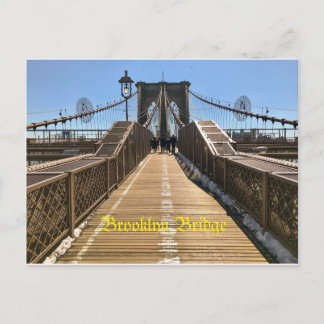 Brooklyn Bridge Postcard Postkarte