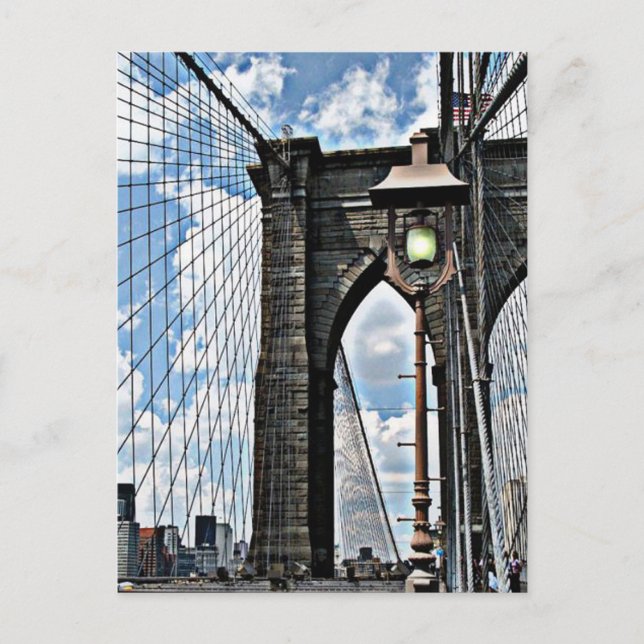 Brooklyn Bridge Postcard Postkarte (Vorderseite)