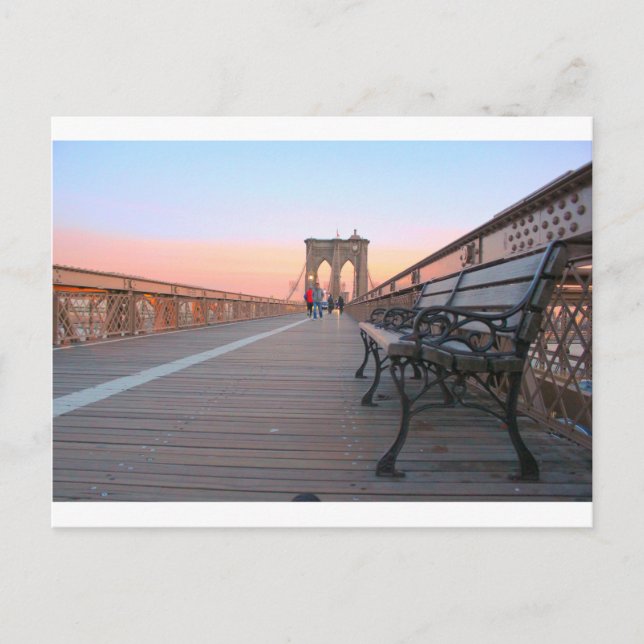 Brooklyn Bridge Postkarte (Vorderseite)
