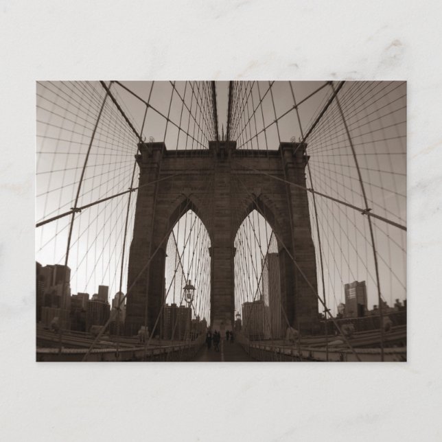Brooklyn Bridge Postkarte (Vorderseite)