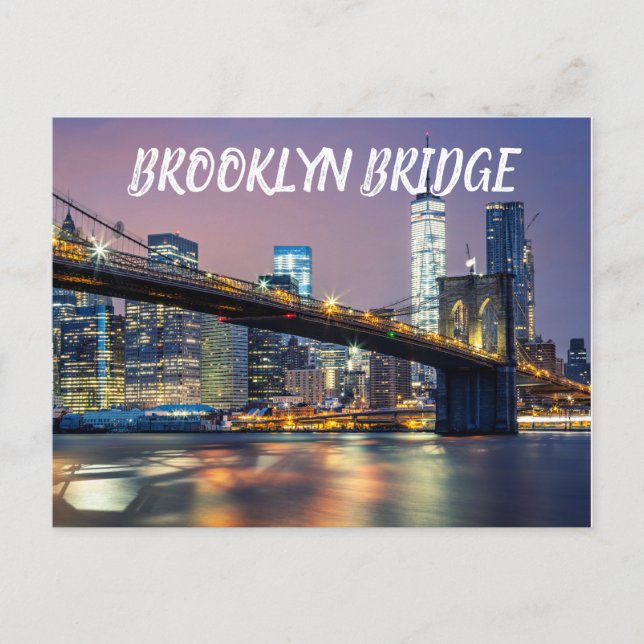 Brooklyn Bridge Postkarte (Vorderseite)