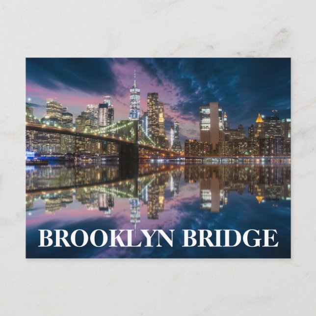 Brooklyn Bridge Postkarte (Vorderseite)