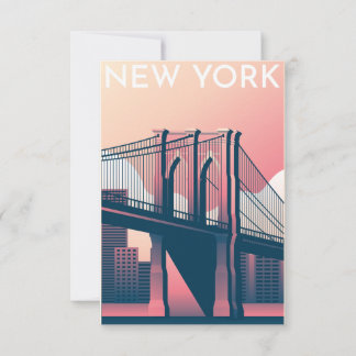 Brooklyn Bridge RSVP Karte
