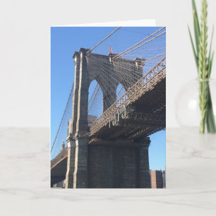 Brooklyn Bridge Sky New York City NYC Fotografy Karte