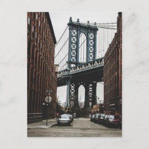 Brooklyn Bridge Street View Postkarte