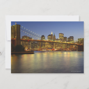 Brooklyn Bridge und New York City Gebäude