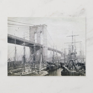 Brooklyn Bridge vers 1883 Carte postale