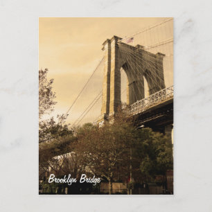 Brooklyn Bridge von Brooklyn (individuell anpassba Postkarte