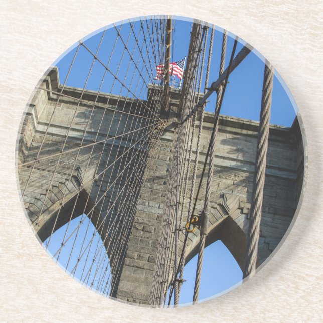 Brooklyn-Brücke 02 Getränkeuntersetzer (Vorne)