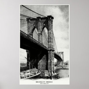 Brooklyn-Brücke 1900 Poster