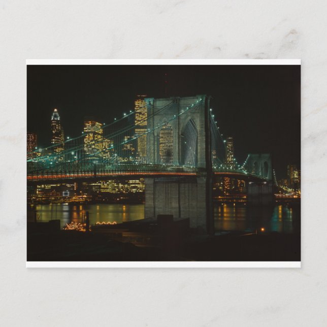 Brooklyn-Brücke 1982 Postkarte (Vorderseite)
