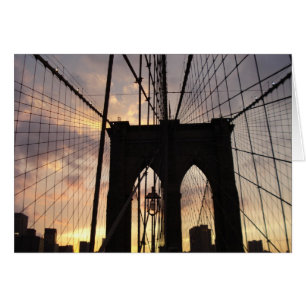 Brooklyn-Brücke am Sonnenuntergang