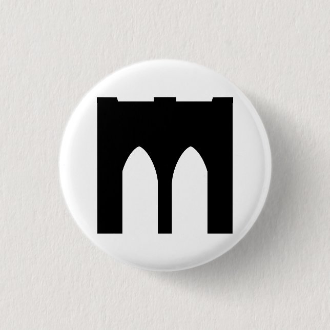 Brooklyn-Brücke Button (Vorderseite)