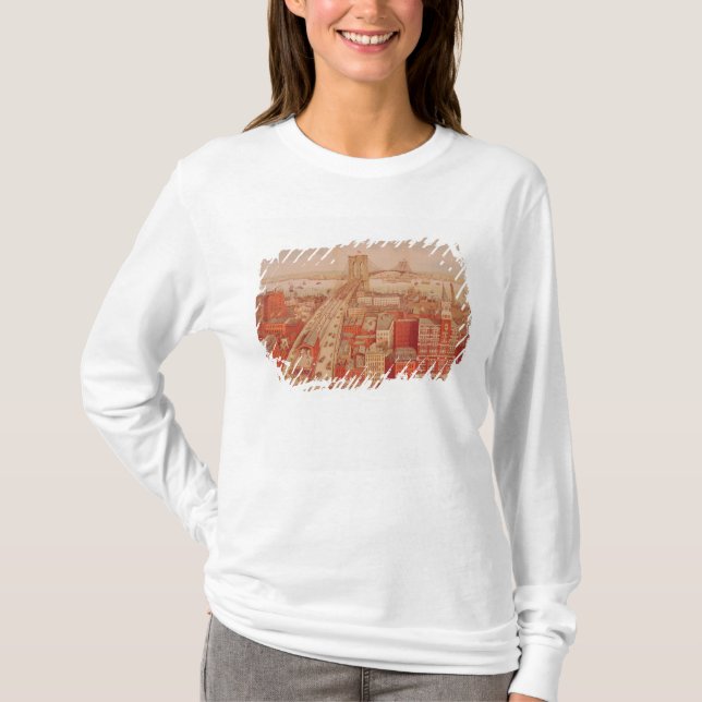 Brooklyn-Brücke, c.1883 T-Shirt (Vorderseite)