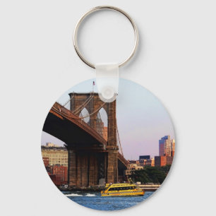 Brooklyn-Brücke im NYC Vorlagen-Foto Schlüsselanhänger