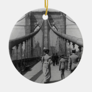 Brooklyn-Brücke Keramik Ornament