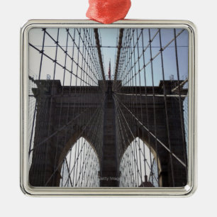 Brooklyn-Brücke, New York, NY, USA 2 Silbernes Ornament